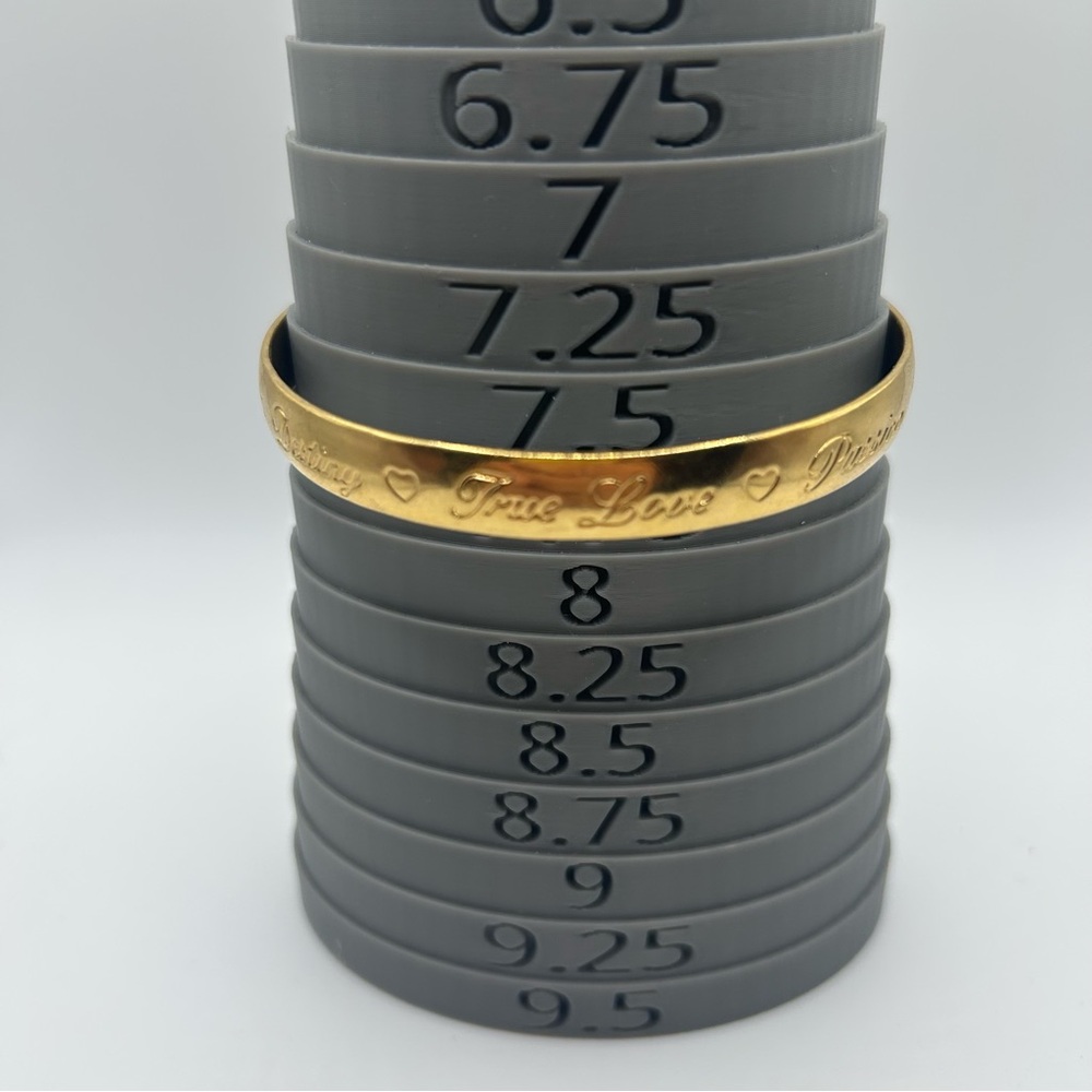 VTG AVON Gold Tone Engraved Bracelet "Romance, Forever Yours, Eternity, etc."